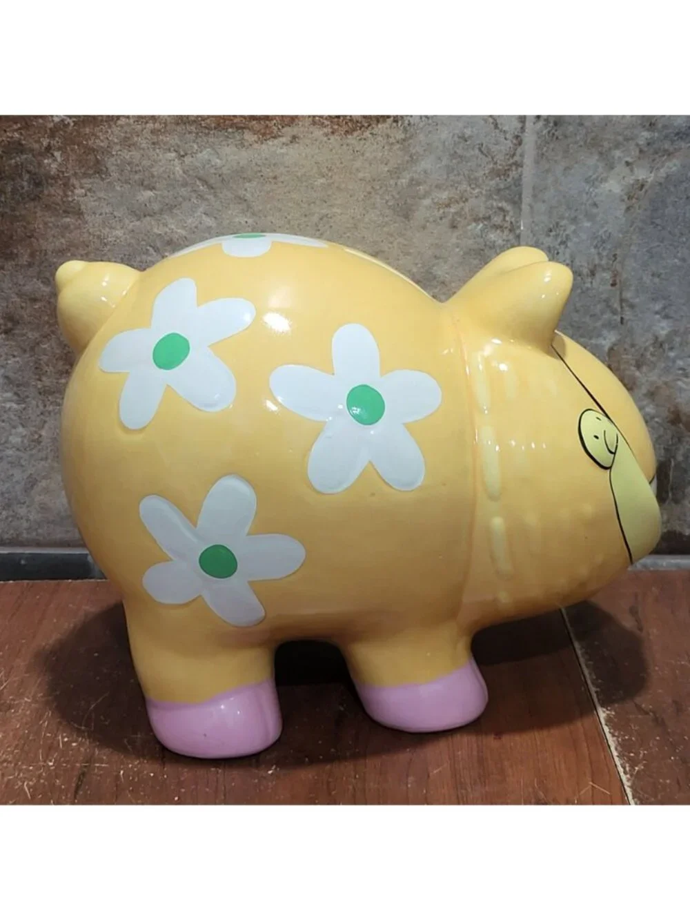 Vintage PAWS Garfield Ceramic Round Piggy Bank 1997